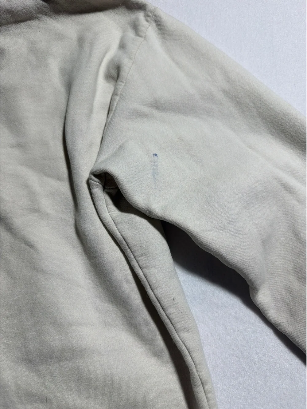 The North Face Men’s Medium Hoodie Since 1968 Logo Beige Pullover Sweatshirt